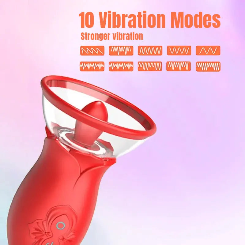 Tongue Licking Suction Vibrator for Women