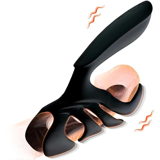 10-Mode Vibrating Open Penis Trainer