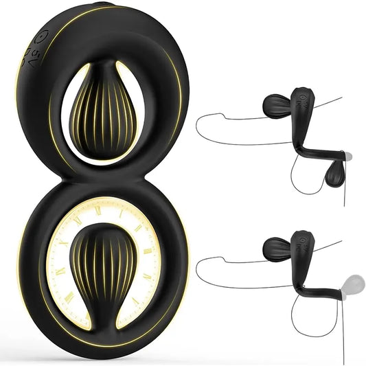 Infinity Vibrating Ring with Dual Droplets