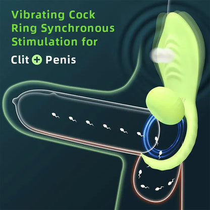 WillowWave 2-in-1 Remote-Controlled Vibrating Couples Ring