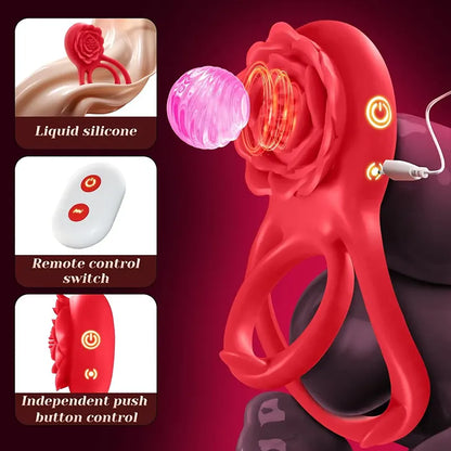 Dual Motor Vibrating Cock Ring