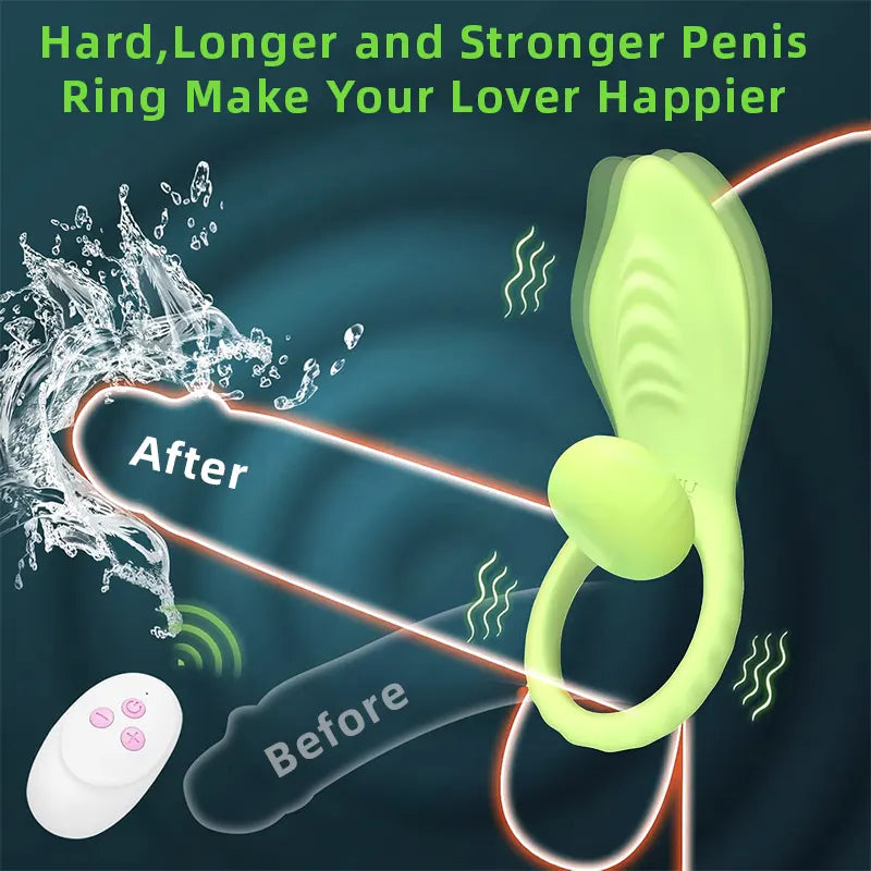 WillowWave 2-in-1 Remote-Controlled Vibrating Couples Ring