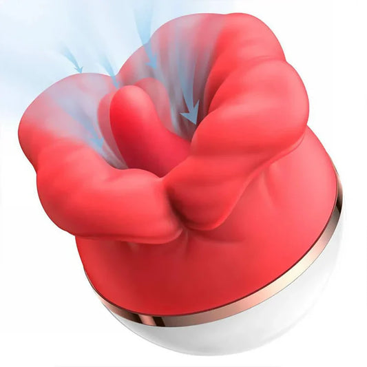 Rose Tongue Licking Sucking Vibrator