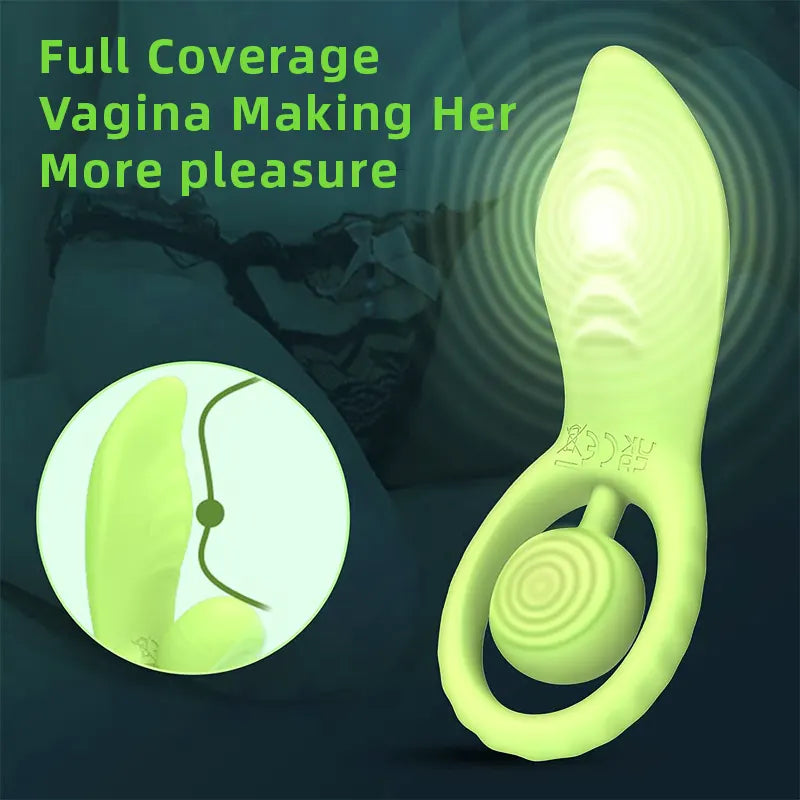 WillowWave 2-in-1 Remote-Controlled Vibrating Couples Ring